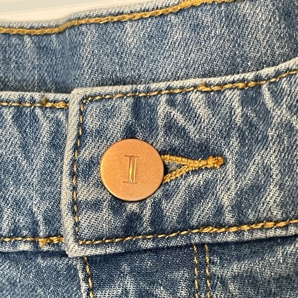 Isabel Maternity by Ingrid & Isabel Light Wash Jean Midi Shorts for Target; 12 - Picture 4 of 11